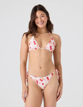 ROXY Cherry On Top Reversible Tie Side Moderate Bikini Bottoms Primary Image