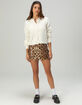 COTTON CANDY LA Leopard Sequin Womens Mini Skirt image number 1