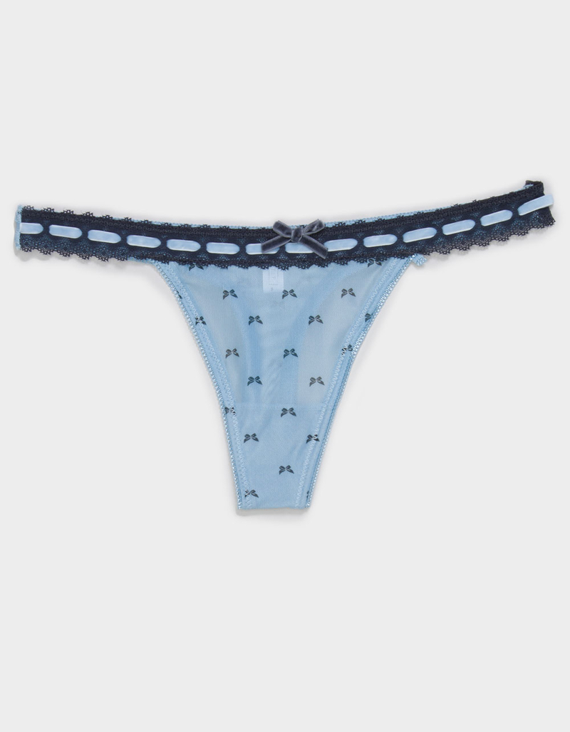 FULL TILT Lace Trim Thong image number 0