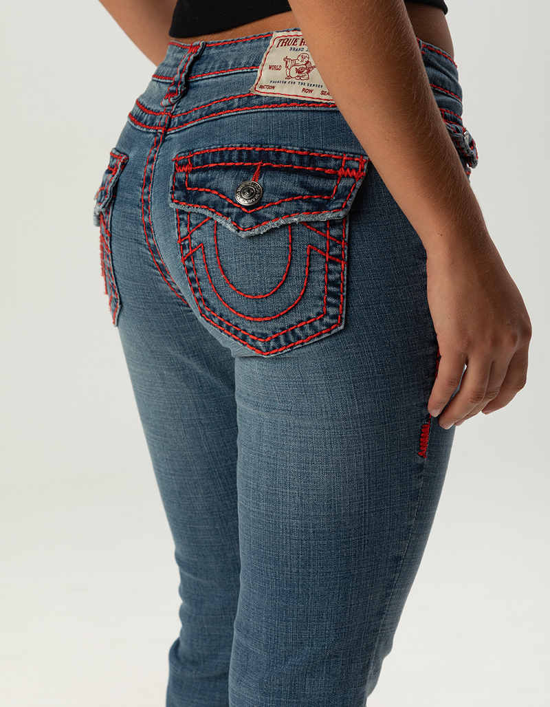 TRUE RELIGION Becca Mid Rise Super T Flap Womens Bootcut Jeans image number 1