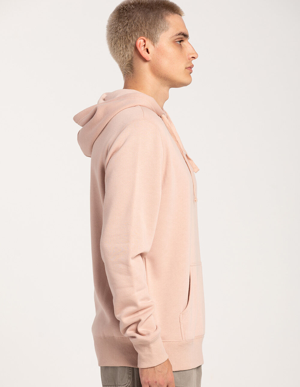 RSQ Mens Pullover Fleece Hoodie - DUSTY PINK | Tillys