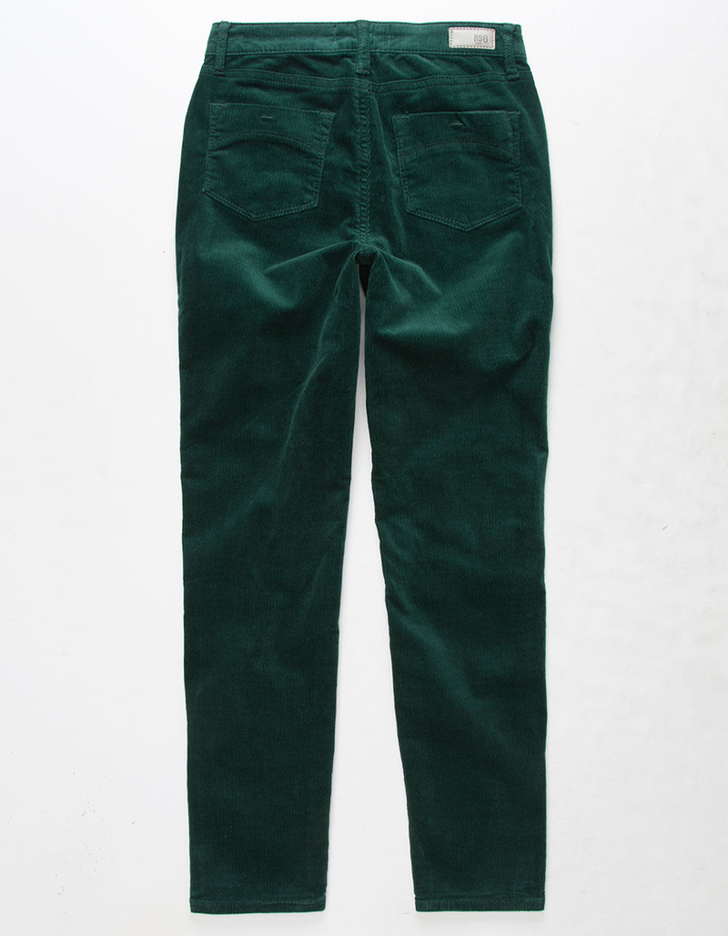 RSQ Ibiza Exposed Button Corduroy Girls Green Skinny Jeans image number 1
