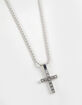 RSQ Iced Cross Rope Chain Necklace image number 2