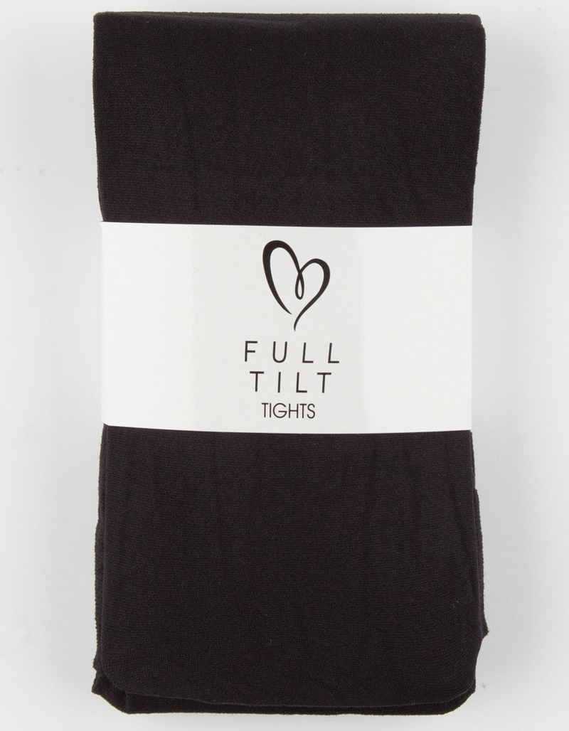 FULL TILT Solid Black Tights image number 1