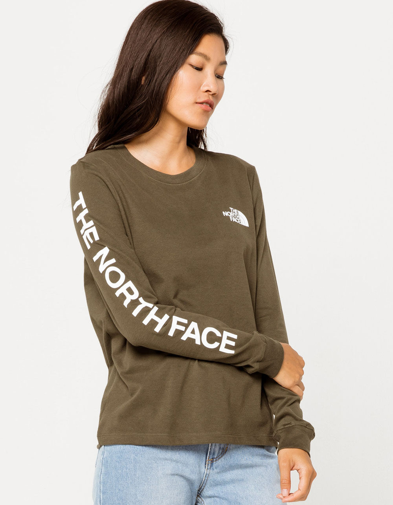 THE NORTH FACE Brand Proud Olive Womens Tee image number 0