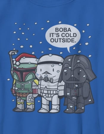 STAR WARS Boba It's Cold Unisex Kids Tee Alternative Image