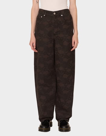OBEY Leah III Womens Printed Baggy Pants Primary Image