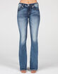 MISS ME Leather Angle Wings Womens Bootcut Jeans image number 2