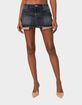 EDIKTED Washed Denim Mini Skirt image number 1