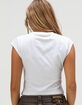 TRUE RELIGION Crystal Winged Heart Womens Baby Tee image number 4