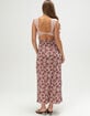 FULL TILT Floral Mesh Womens Maxi Dress image number 4