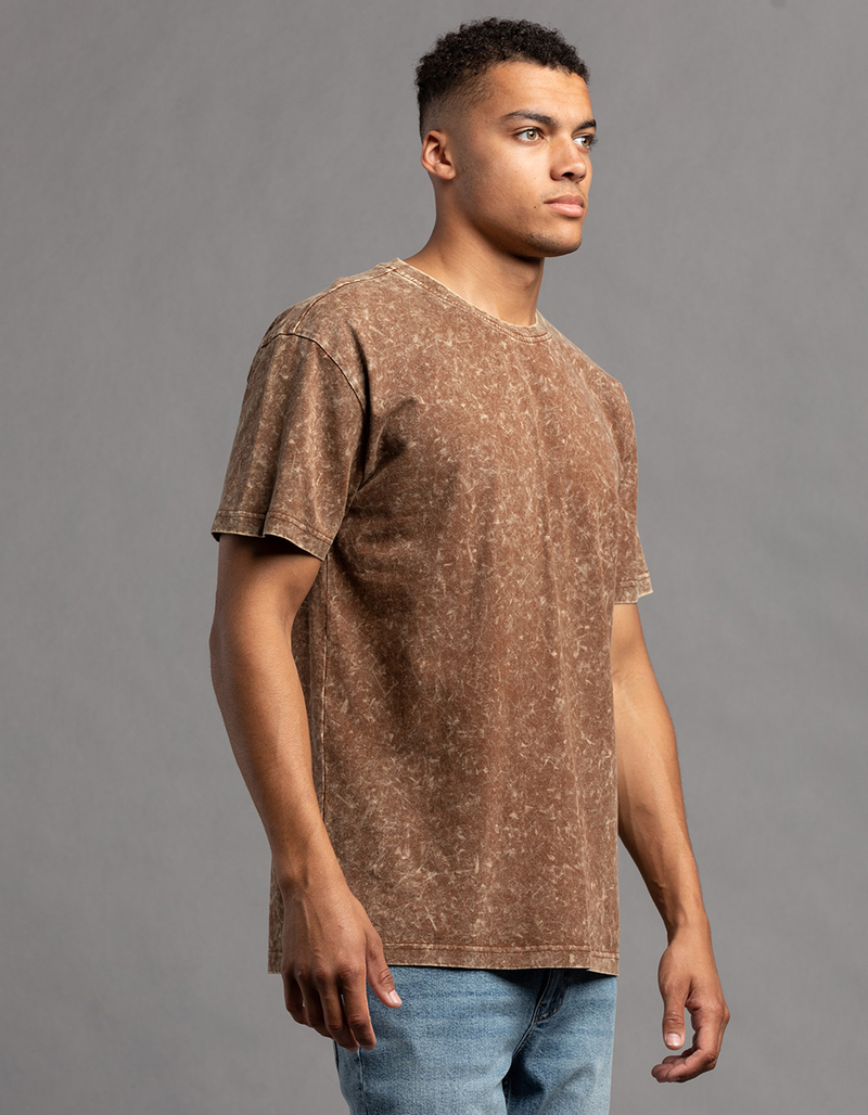 RSQ Mens Acid Wash Oversized Tee image number 3