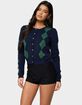 EDIKTED Farren Argyle Cardigan image number 1