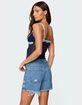 EDIKTED Contrast Lacey Mesh Tank Top image number 5