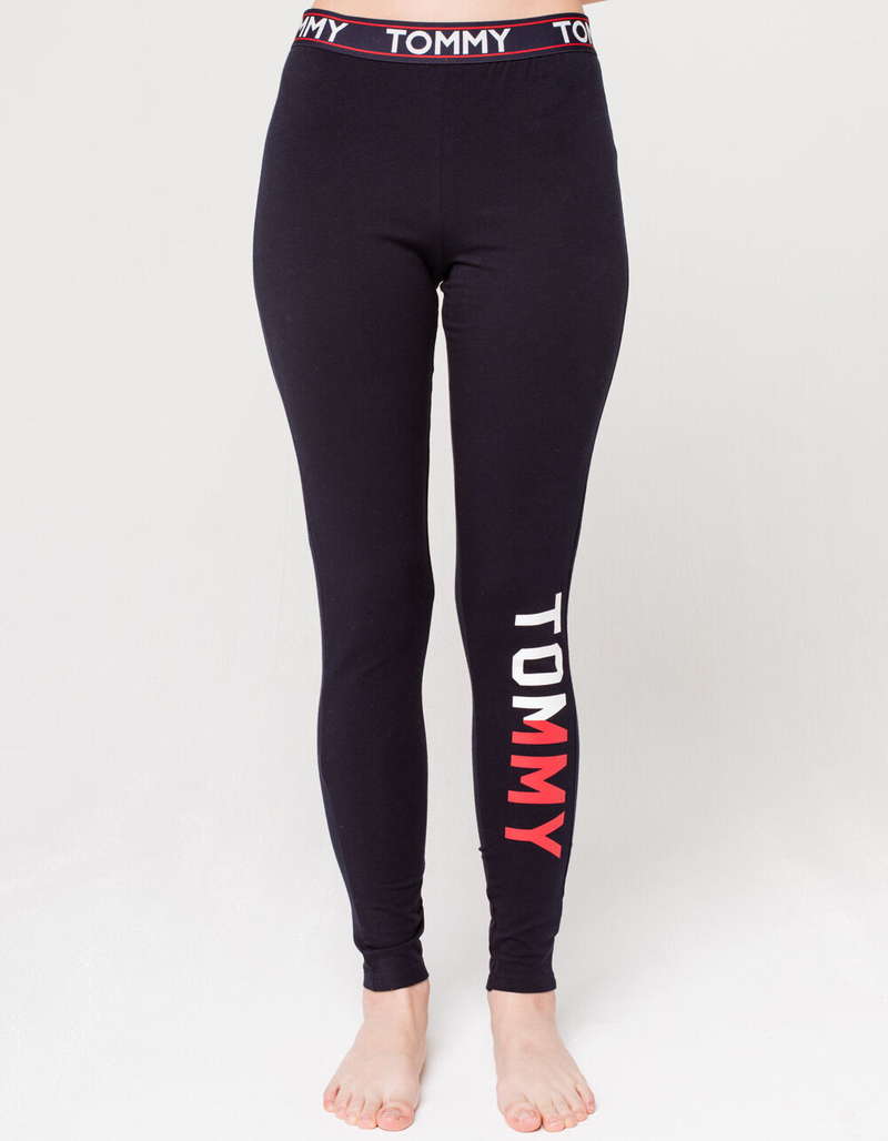 Tommy Hilfiger Black Cotton Women's Legging main image 1