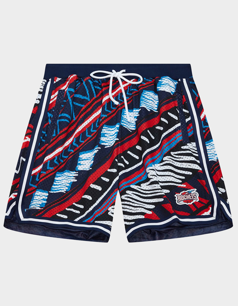 MITCHELL & NESS Houston Rockets Game Day Pattern Mens Shorts image number 0