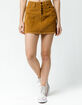 INDIGO REIN Half Button Front Corduroy Mini Skirt image number 2
