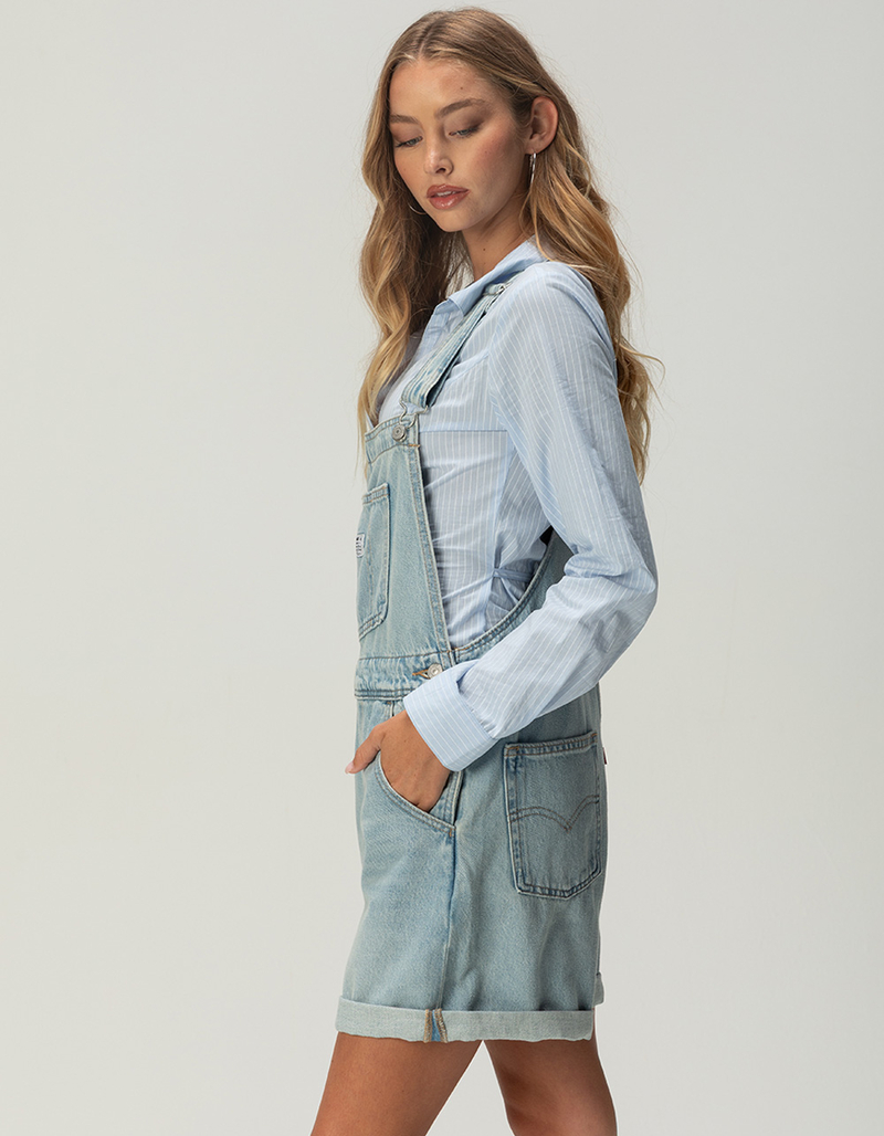 LEVI'S Womens Vintage Shortalls - Abraded Art image number 2