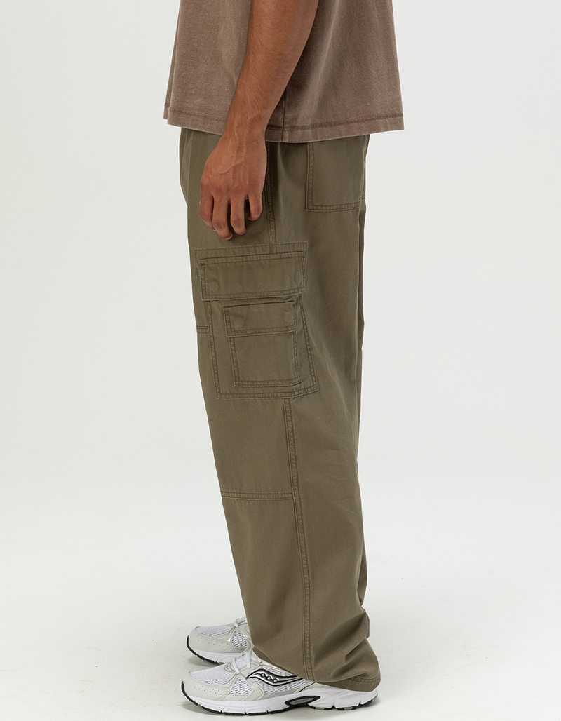 RSQ Mens Baggy Pull On Cargo Pants image number 5
