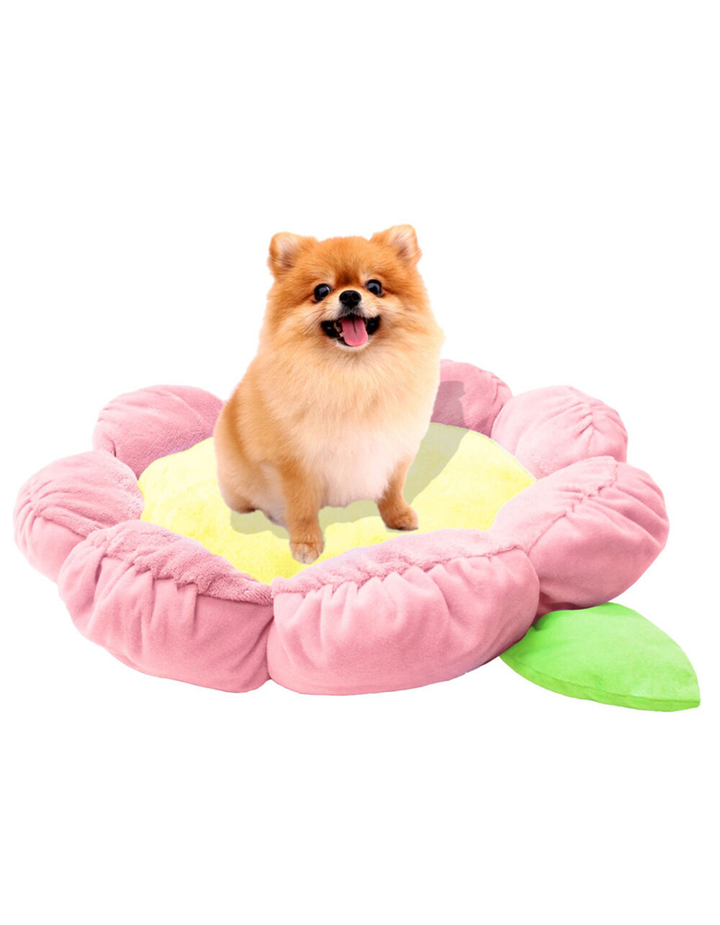 TONBO Pastel Pink Flower Pet Bed image number 0