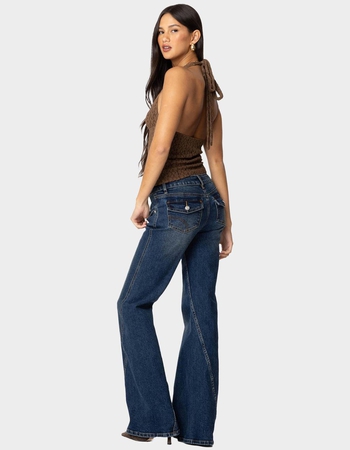 EDIKTED Willow Textured Halter Top Alternative Image