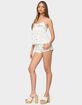 EDIKTED Embroidered Layered Mesh Babydoll Top image number 4