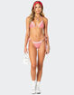 EDIKTED Zora Striped Triangle Bikini Top image number 2