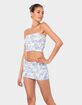 EDIKTED Delft Print Strapless Top image number 2