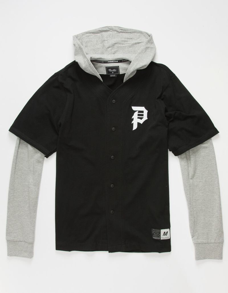 PRIMITIVE Twofer Mens Hooded Baseball Jersey image number 0