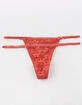 FULL TILT In My Feelings Red Thong image number 1