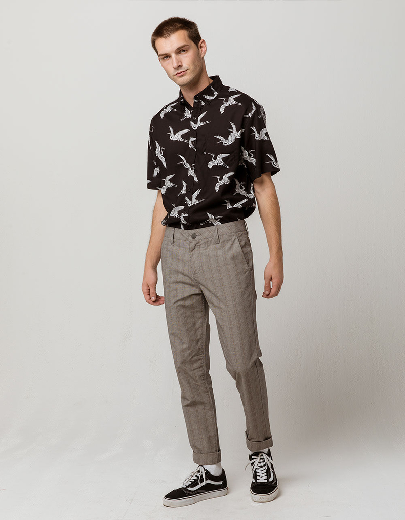 RSQ London Rigid Plaid Skinny Mens Chino Pants image number 4