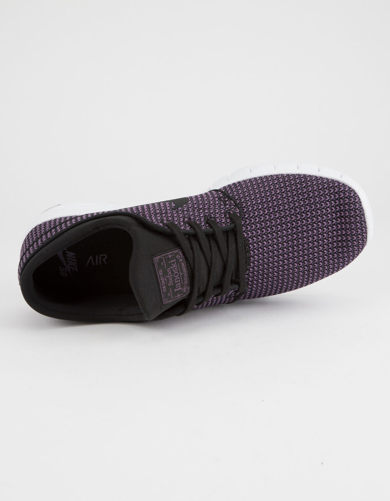 NIKE SB Stefan Janoski Max Black & Pro Purple Shoes image number 2