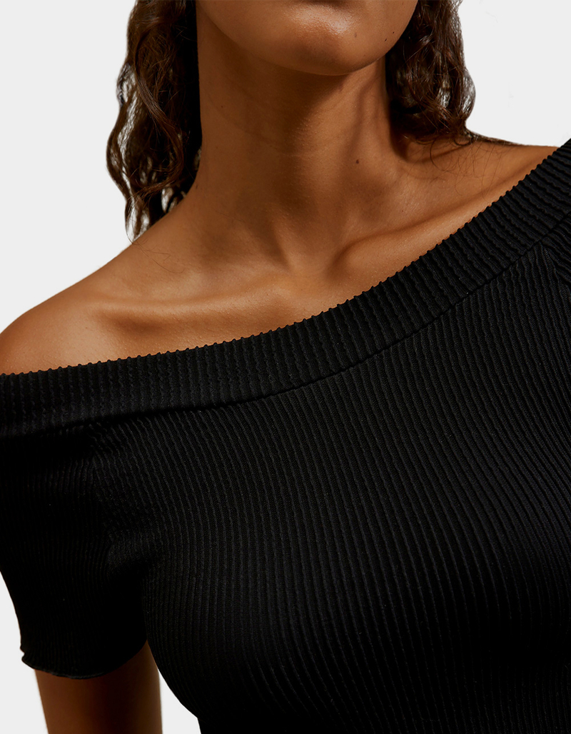 FREE PEOPLE Seamless Off The Shoulder Ribbed Womens Top image number 1