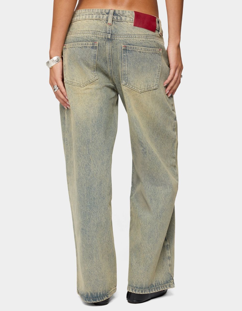 EDIKTED Petite Ace Relaxed Jeans image number 2