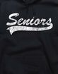 SENIORS Script Distressed Unisex Hoodie image number 2