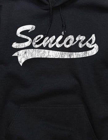 SENIORS Script Distressed Unisex Hoodie Alternative Image