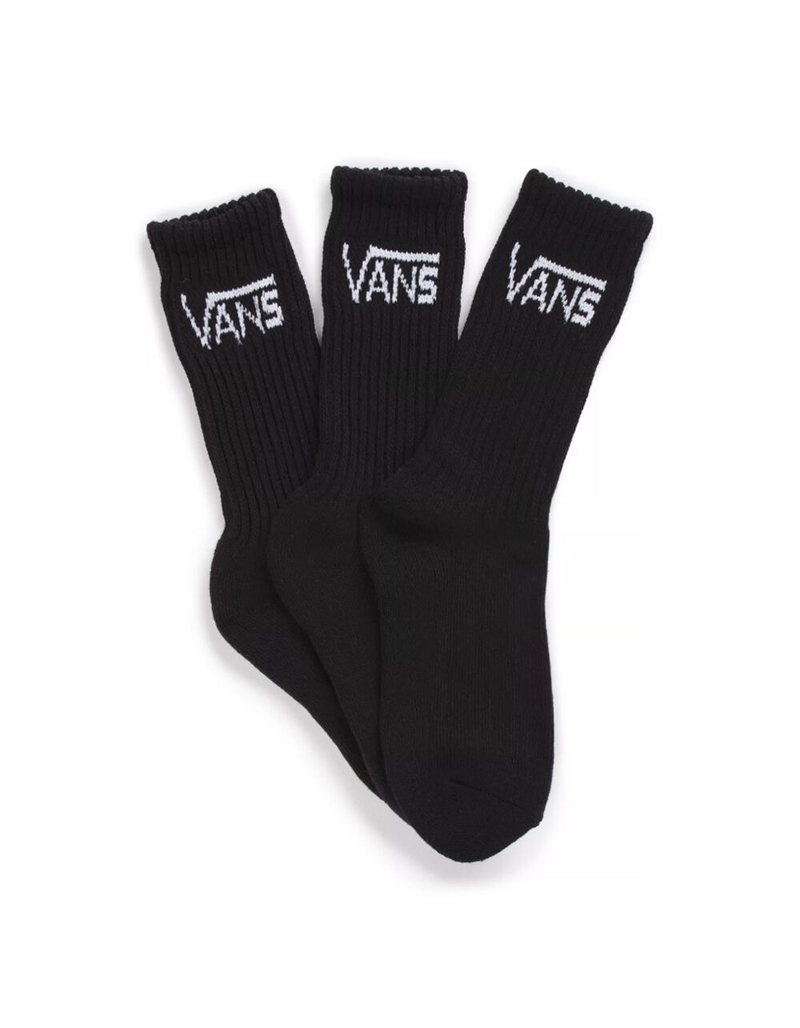 VANS Classic 3 Pack Kids Crew Socks image number 0