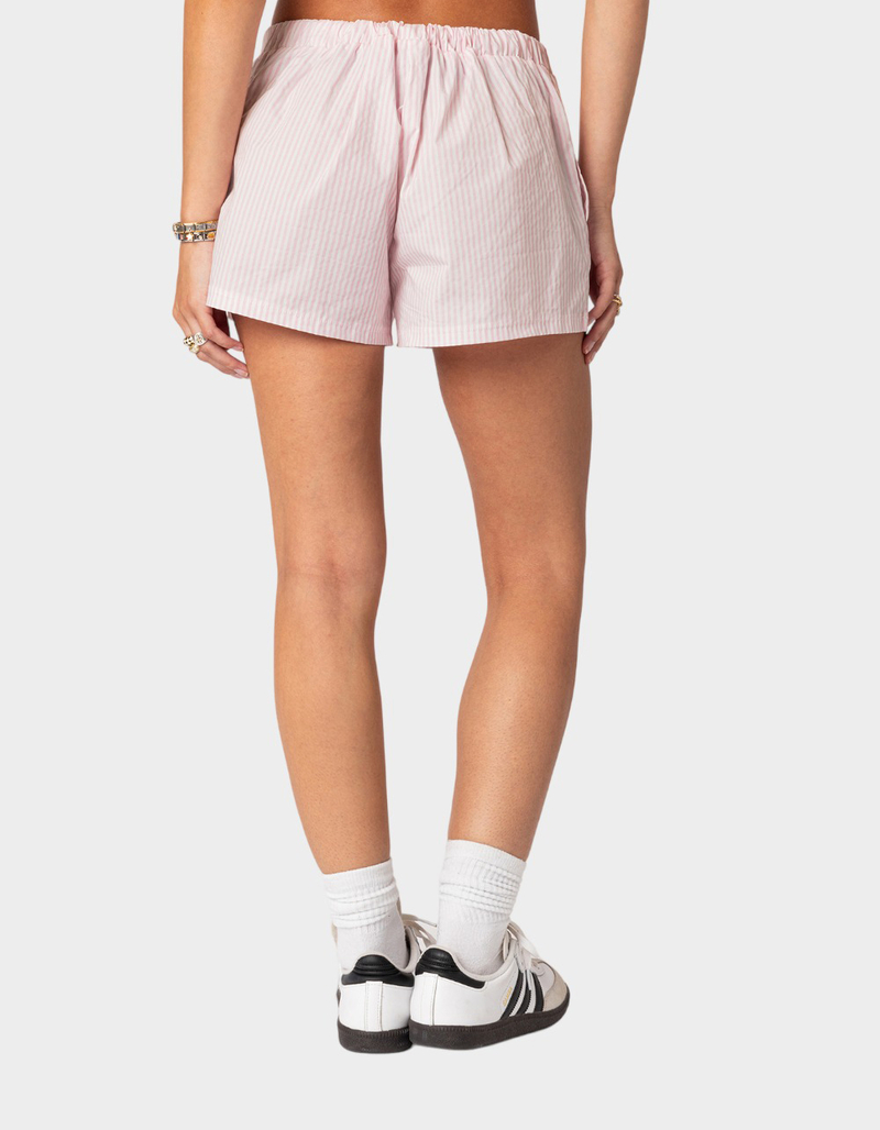 EDIKTED Pinstripe Womens Boxer Shorts image number 4