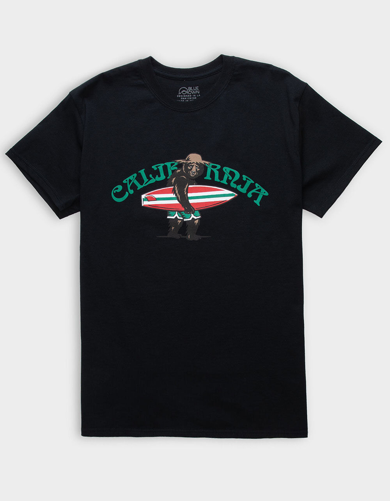 BLUE CROWN Surfin' Bear Mens Tee image number 0