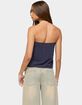 EDIKTED Joycee Tie Front Strapless Top image number 3