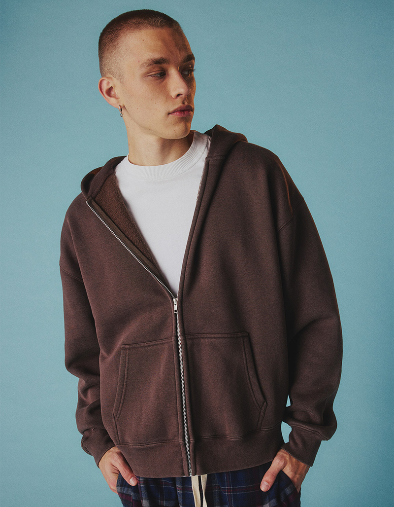 RSQ Mens Oversized Zip-Up Hoodie image number 0