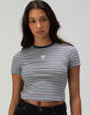 GUESS Stripe Knit Womens Baby Tee image number 1