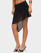 EDIKTED Irenah Asymmetric Sheer Chiffon Midi Skirt image number 2