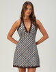 RSQ Womens Plaid Halter Dress image number 1