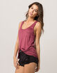BOZZOLO Mauve Womens Pocket Tank image number 1
