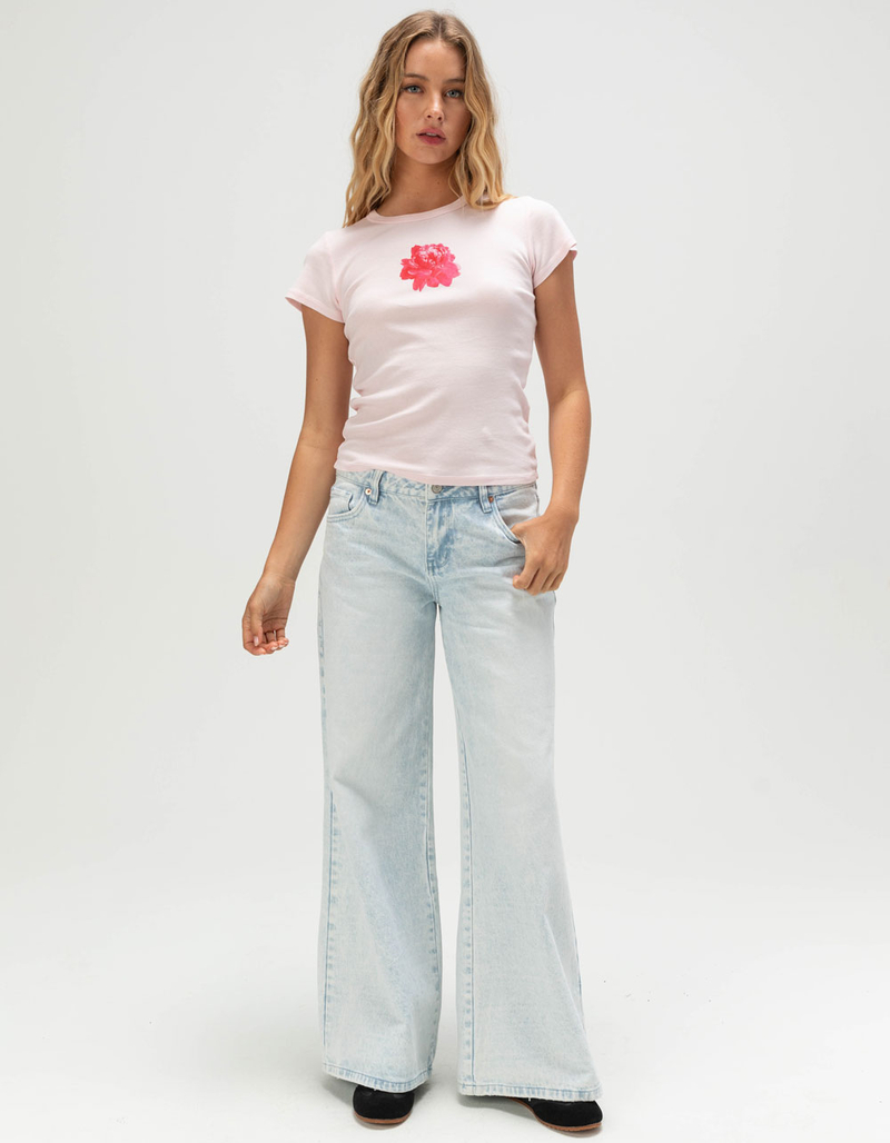 FULL TILT Peony Womens Baby Tee image number 1