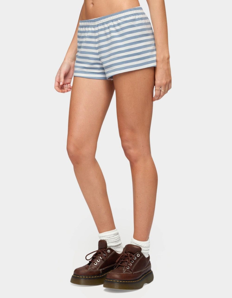 EDIKTED Aubrie Striped Shorts image number 1