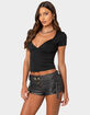 EDIKTED Katia V-Neck Top image number 3
