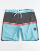 VISSLA Dredges Light Blue Mens Boardshorts image number 1
