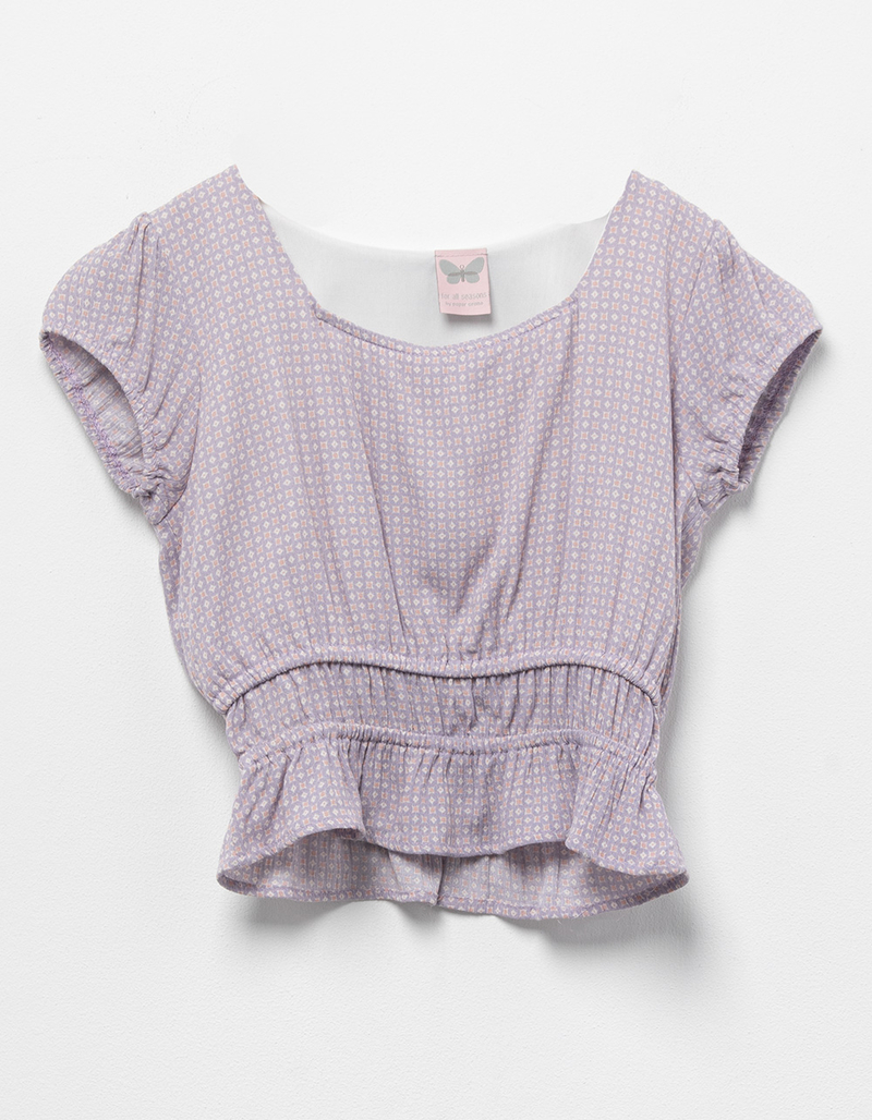 FOR ALL SEASONS Peplum Girls Top image number 0